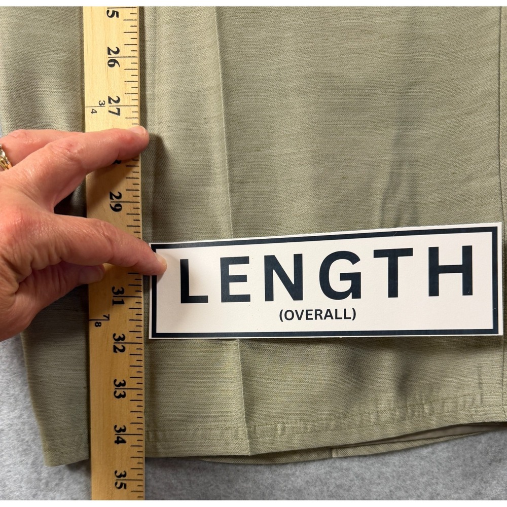 Vintage Banana Bay Resortwear Capri Lined Cropped Pants Women's XL Olive SKU 291 - Picture 6 of 7